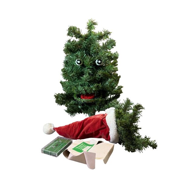 Gemmy 1996 Douglas Fir Animated Talking Christmas Tree With Accessories - WORKS - Picture 3 of 8